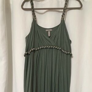 Old Navy Olive Green Wrap-Style dress